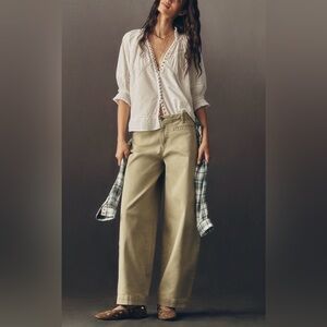 Maeve Low-Slung Tapered Slouch Jeans, NWT